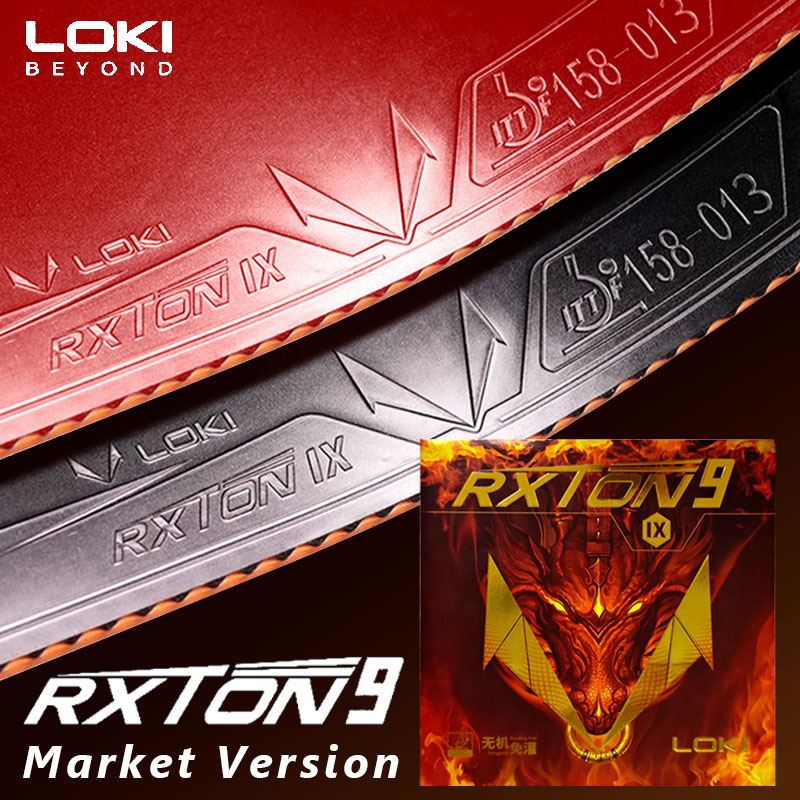 Table Tennis Loki - LOKI RXTON 9 Tafeltennisrubber Marktversie Kleverige
